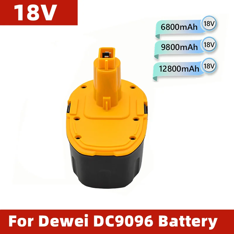 

18V electric tool replacement battery, Ni Mh battery, 6800mAh~12800mAh, used for Dewei tool DC9096 DE9039 DE9095, etc