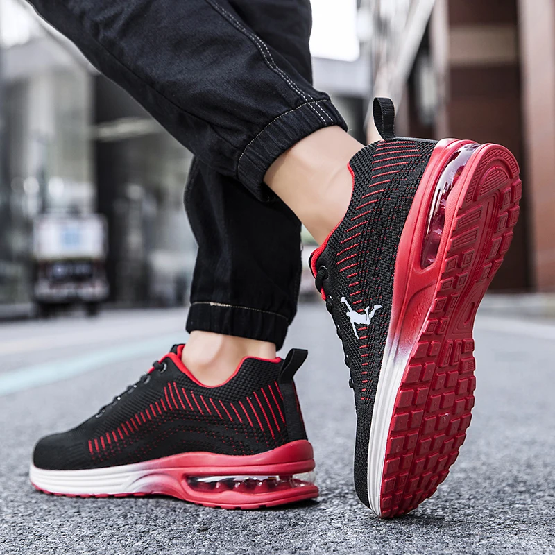 Brand Men Running Shoes Breathable Sneakers Air Male Sport Shoes Mesh Zapatillas Hombre Rubber Outdoor Boots Mens Walking Shoes