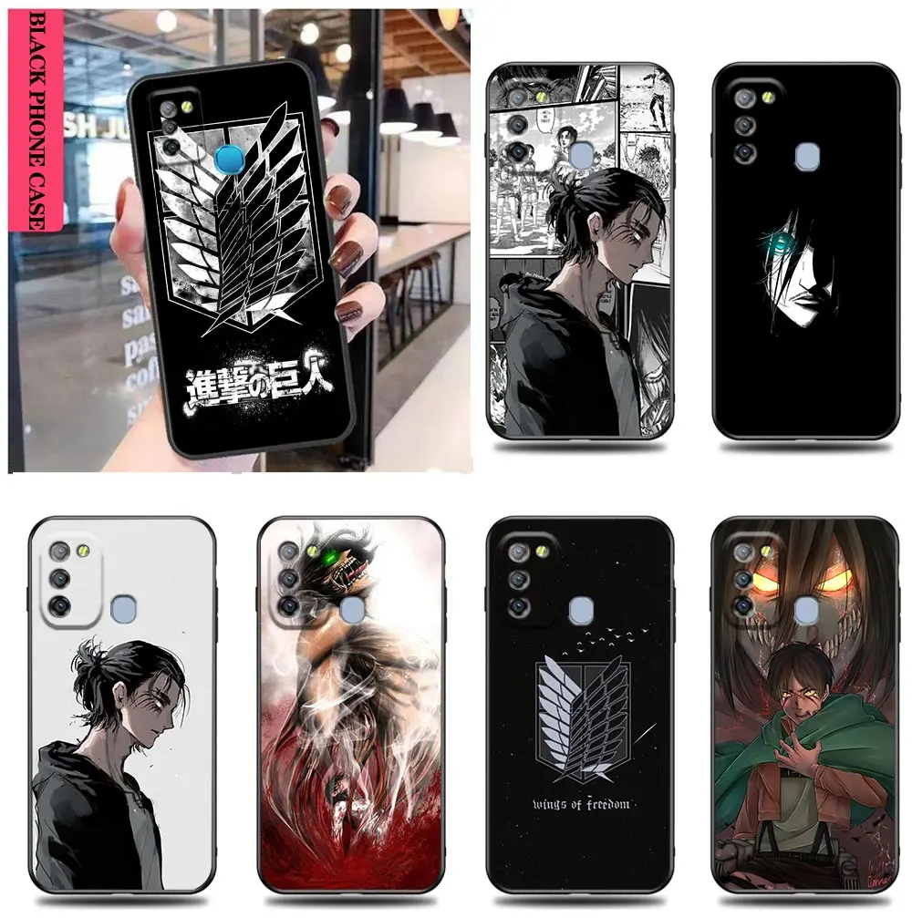 

Hot Eren Attack on Titan Funfas Case for Tecno Infinix Hot Note 8 9 10 10i 10S 11 11S 7 8i S5 SMART 4 5 6 POVA2 Pro PLAY Cases