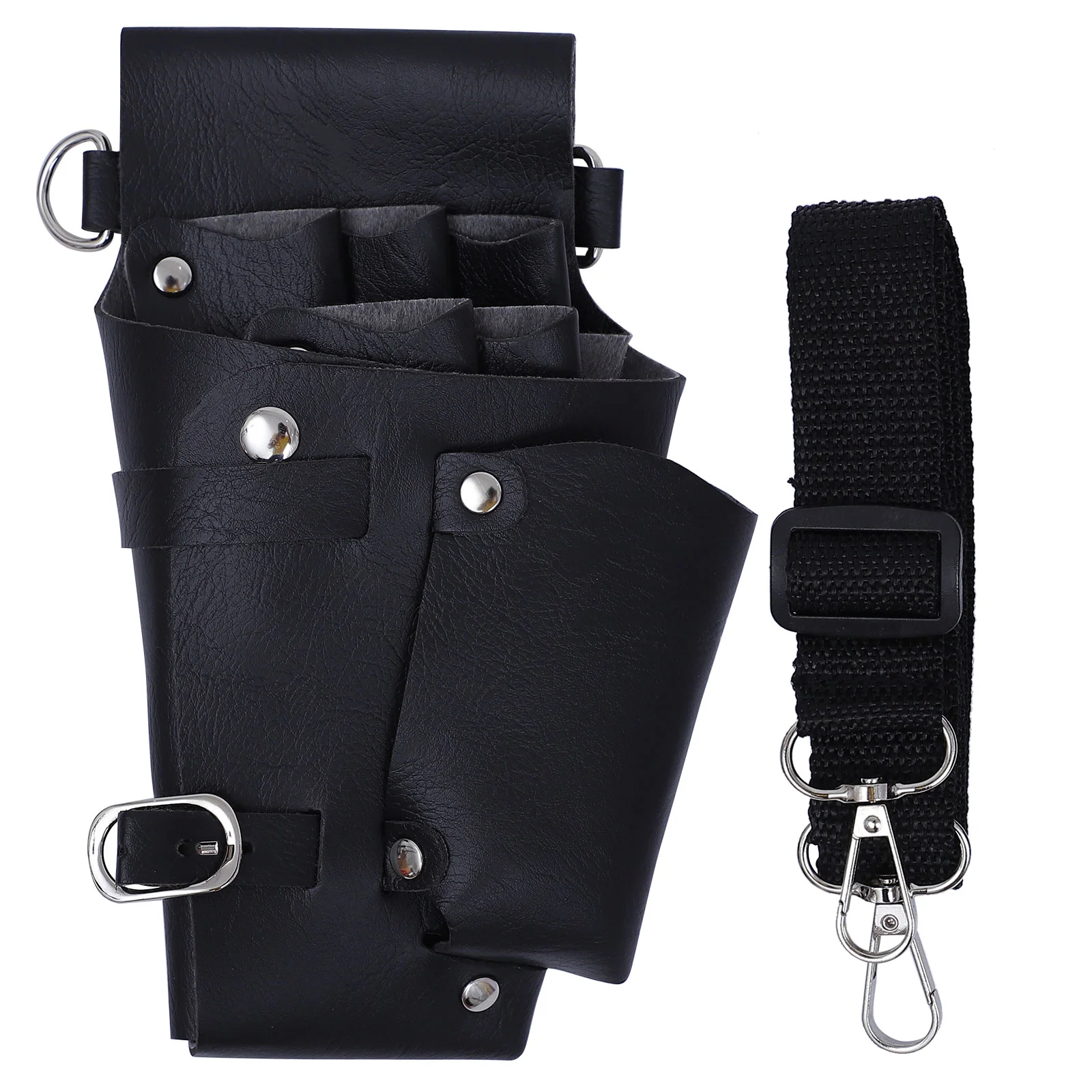 

Fanny Pack Belt Hair Scissor Pouch Roll-up Barber Shears Tool Bag Scissors Crafting Messenger Bags Pu