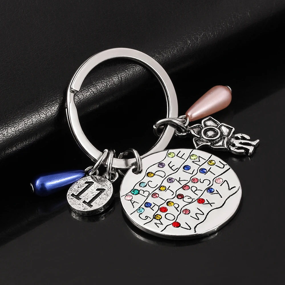 Брелок для ключей в виде сериала очень странные дела |