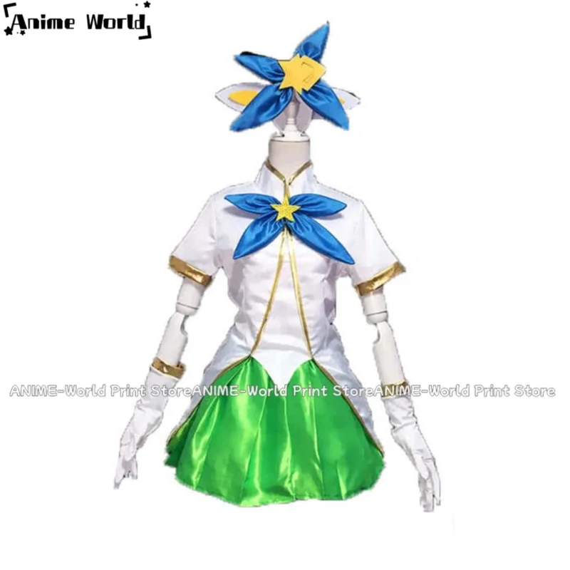 Фото 《Нестандартный размер》Гра Lulu Star Guardian Green Dress Костюмы для косплея;6,a'3.k;8, №1