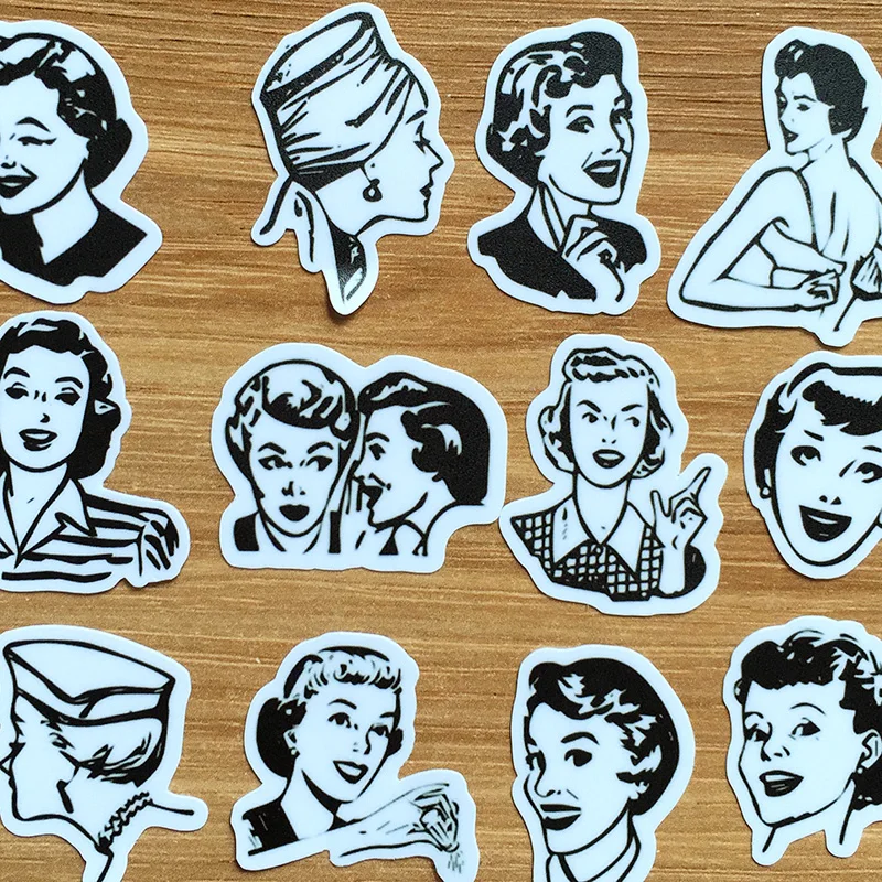 

30 PCS vintage mini Paper Stickers Crafts And Scrapbooking stickers book Decorative sticker DIY Stationery