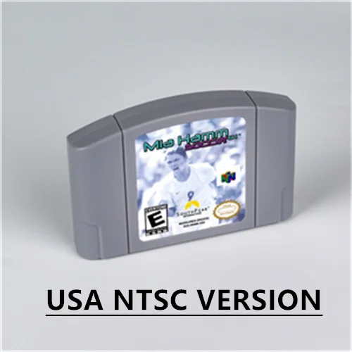 

Mia Hamm Soccer Retro 64 for Retro 64 Bit Game Cartridge USA Version NTSC FormatChidren Gift Gaming