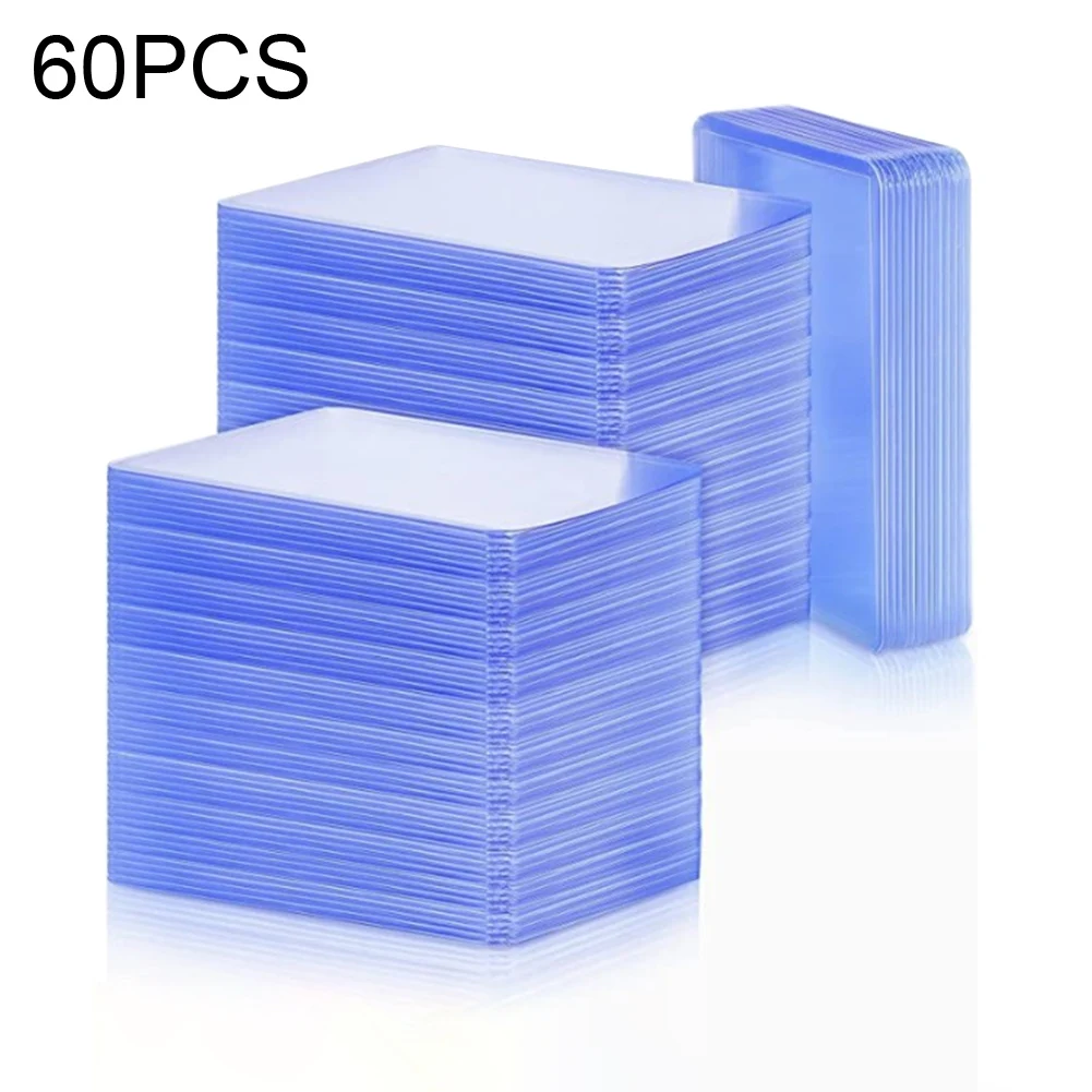 

60pcs Storage Anti Scratch ID Holder Full Protection Fro Sports Game Display Card Sleeve Clear Baseball Waterproof Hard PVC