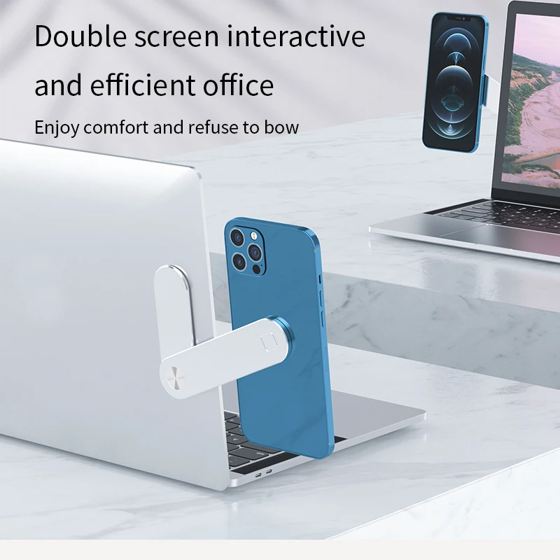 

Dual-screen Expand Stand Mobile Phone Holder Business Office Aluminum Alloy Extension Bracket Magnetic Mobile Phone Tablet Stand