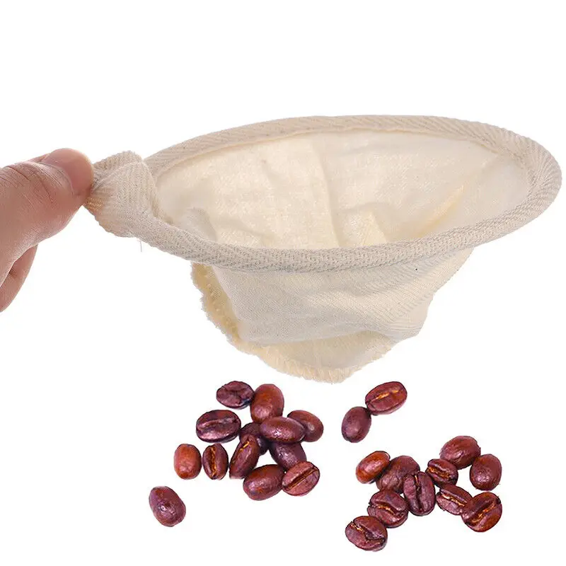 Многоразовый фланелевый фильтр для кофе ручной работы ультратонкий чайный