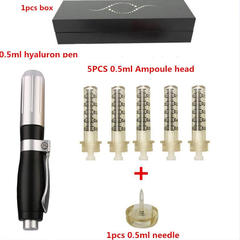

SILVER Hyaluron Hyaluronic Acid Pen Atomizer Hyaluronic Injection Gun Wrinkle Removal Anti aging Lifting Lip High Pressure