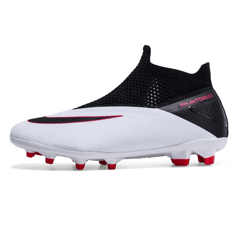 Mens Ground Soccer Shoes Society Slip-on TF/FG Cleats Non-slip Futsal Sports Free Shipping Football Boots Chuteiras De Futebol