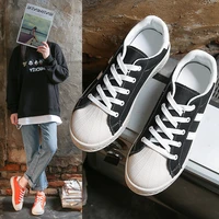 korean womens casual shoes sports shoes thick soled white shoes lace up flat bottomed fashion all match women vulcanized shoes