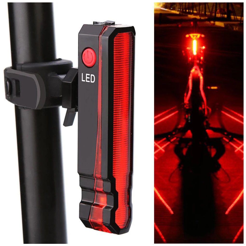 

Bicycle Taillight USB Charging IPX5 Waterproof Flashing Tail Light LED Lamp Night Outdoor Sports Cycling Biking bicycle tail lam