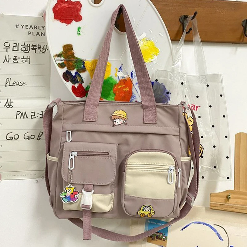 

Водонепроницаемые нейлоновые женские сумки, вместительные сумки на плечо, женские сумки-мессенджеры, повседневные модные сумки через плечо для девочек