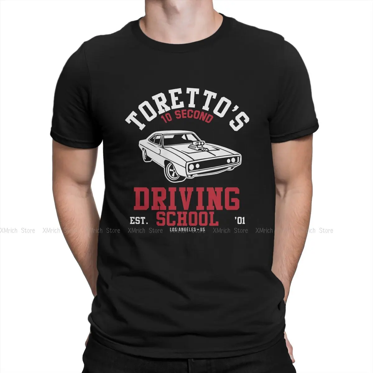 

Fast and Furious Film Men's TShirt Torettos Driving School Distinctive T Shirt Original Streetwear New Trend
