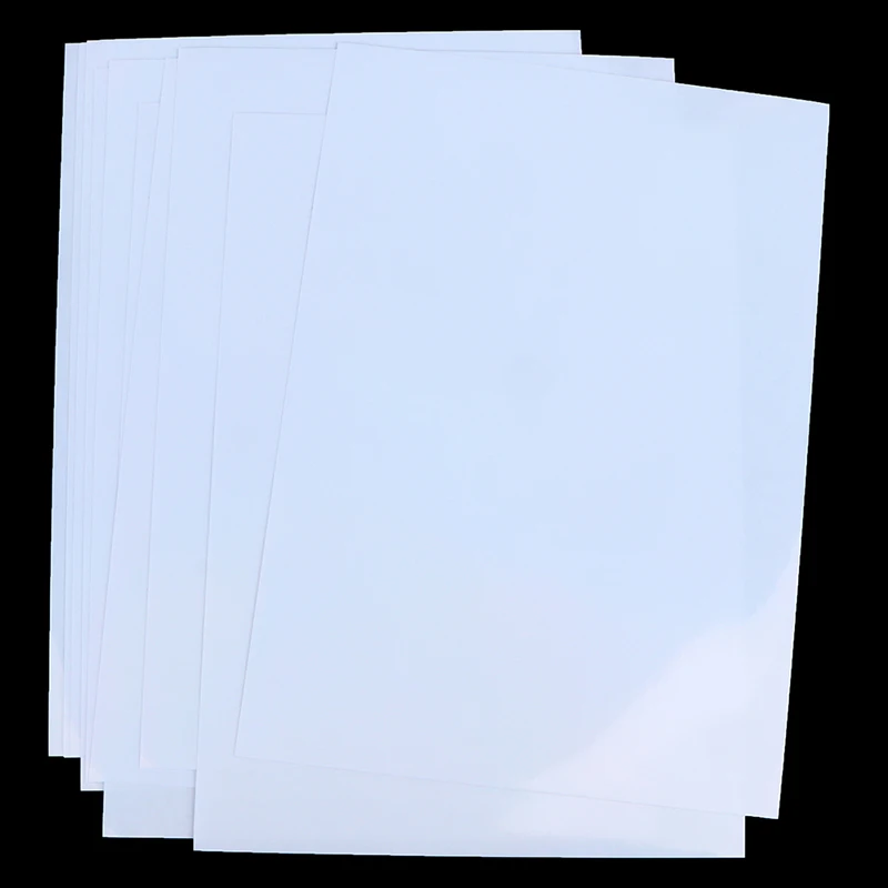 

Прозрачная фотобумага, 10 листов, водонепроницаемая самоклеящаяся копировальная бумага A4 для наклеек «сделай сам» для всех струйных принтеров