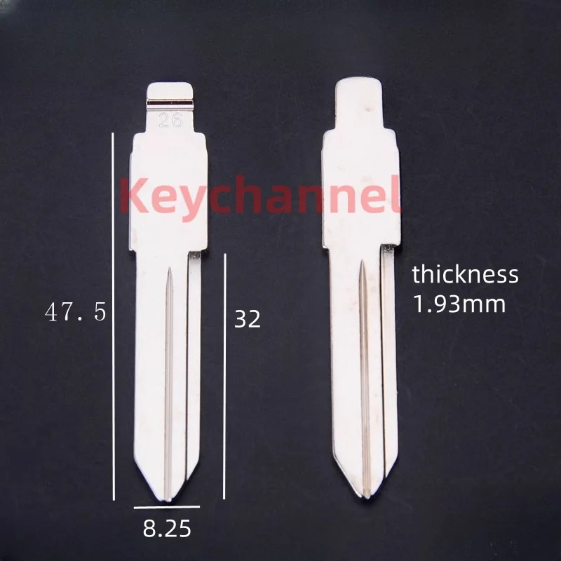 

Универсальный Автомобильный ключ Keychannel № 26, откидной ключ 26 # KD, клинок GM37 39 40 для Buick Chevrolet, KEYDIY Xhorse, 10 шт.