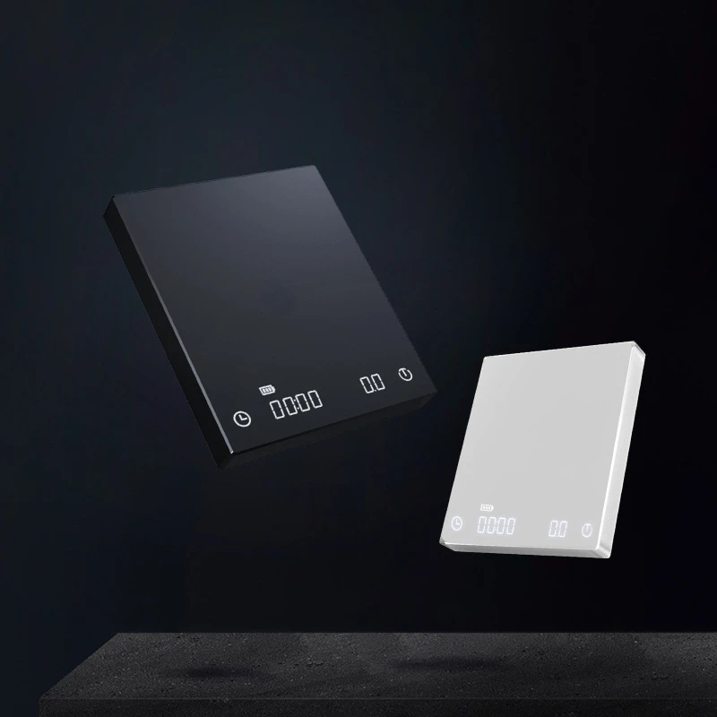 

Pour-over Coffee Electronic Scale Coffee Bean Weighing Timing Led Hidden Screen New Products in Stock