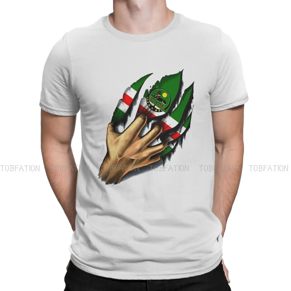 Уникальная футболка с изображением флага ДНК наследия, Чеченская Республика, удобная креативная Подарочная одежда, футболка, хит продаж