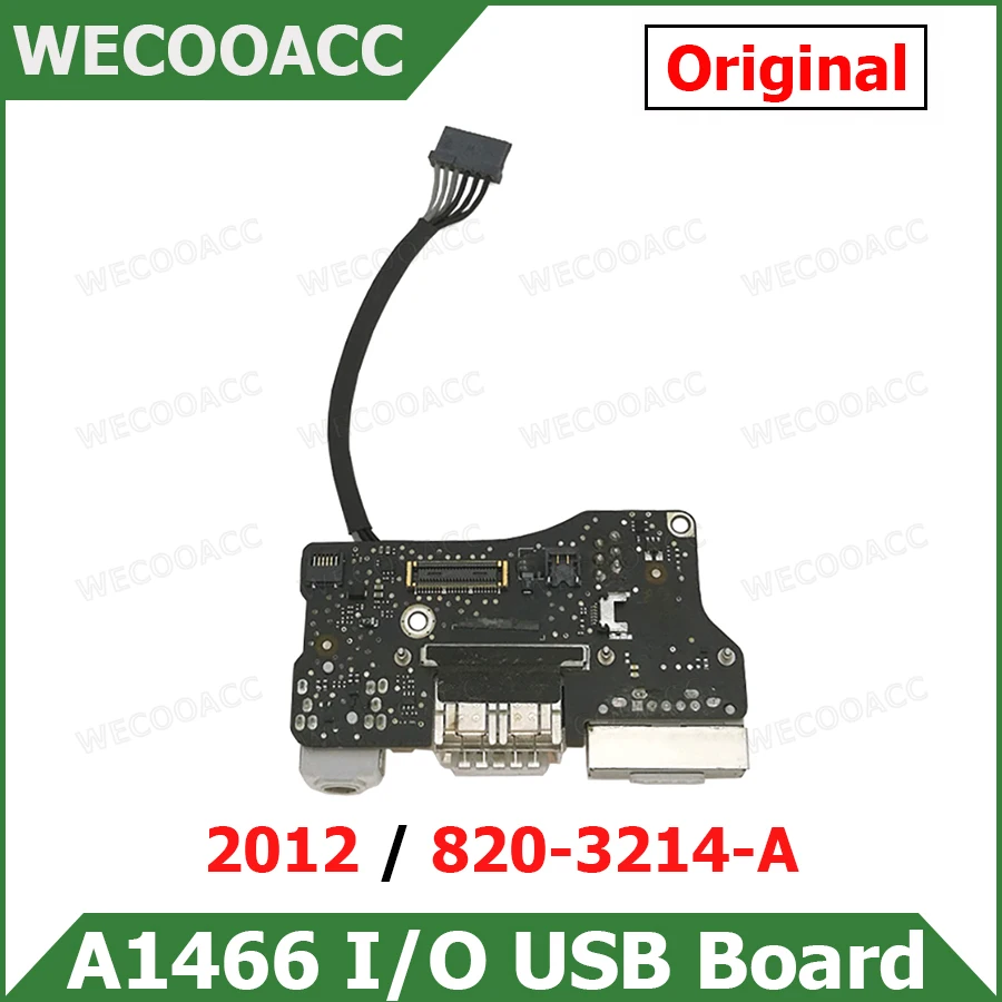 

Original I/O USB Audio Board 820-3214-A For Macbook Air 13" A1466 Power DC Jack 2012 EMC 2559
