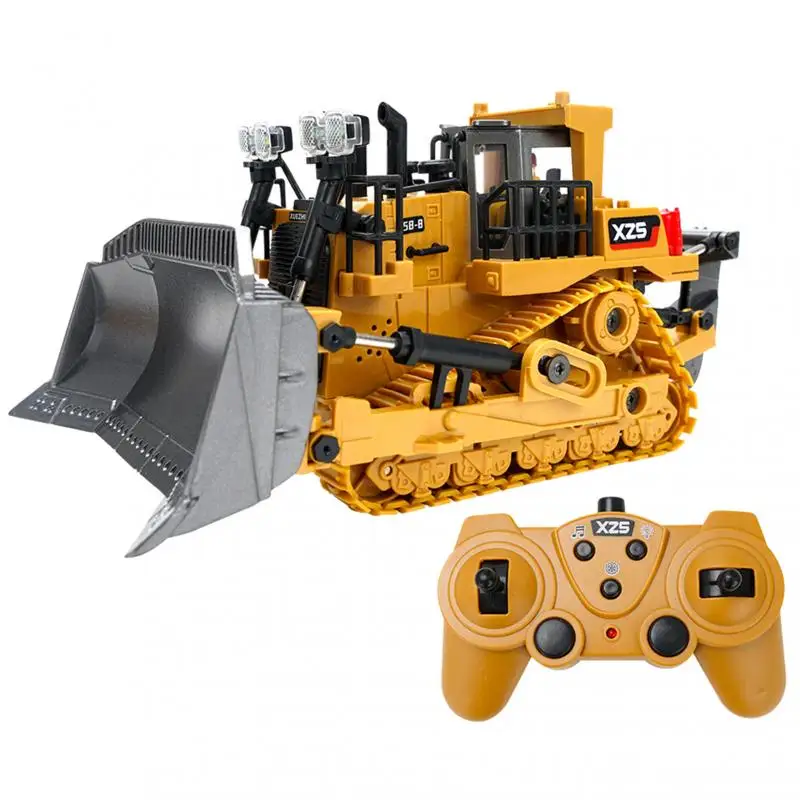 

Bulldozer Toys for Kids Multifunctional Rc Crawler Type Alloy/plastic Shovel Remote Control Engineering Forklift Birthday Gift