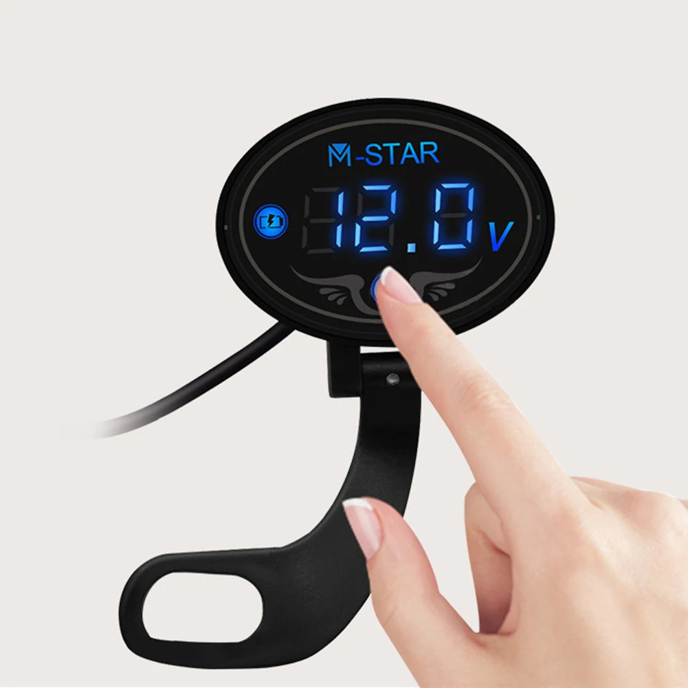 Электронный вольтметр для мотоцикла 12 В пылезащитные водонепроницаемые