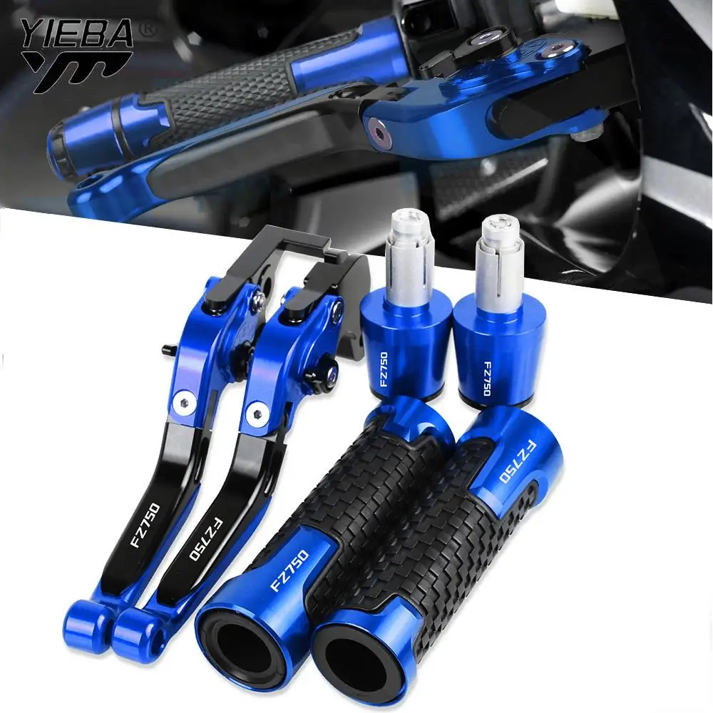 

Motorcycle Adjustable Anti-drop Clutch Brake Levers Tie Rod Handlebar Grips End Cap For YAMAHA FZ750 FZ 750 1985 1986 1987 1988