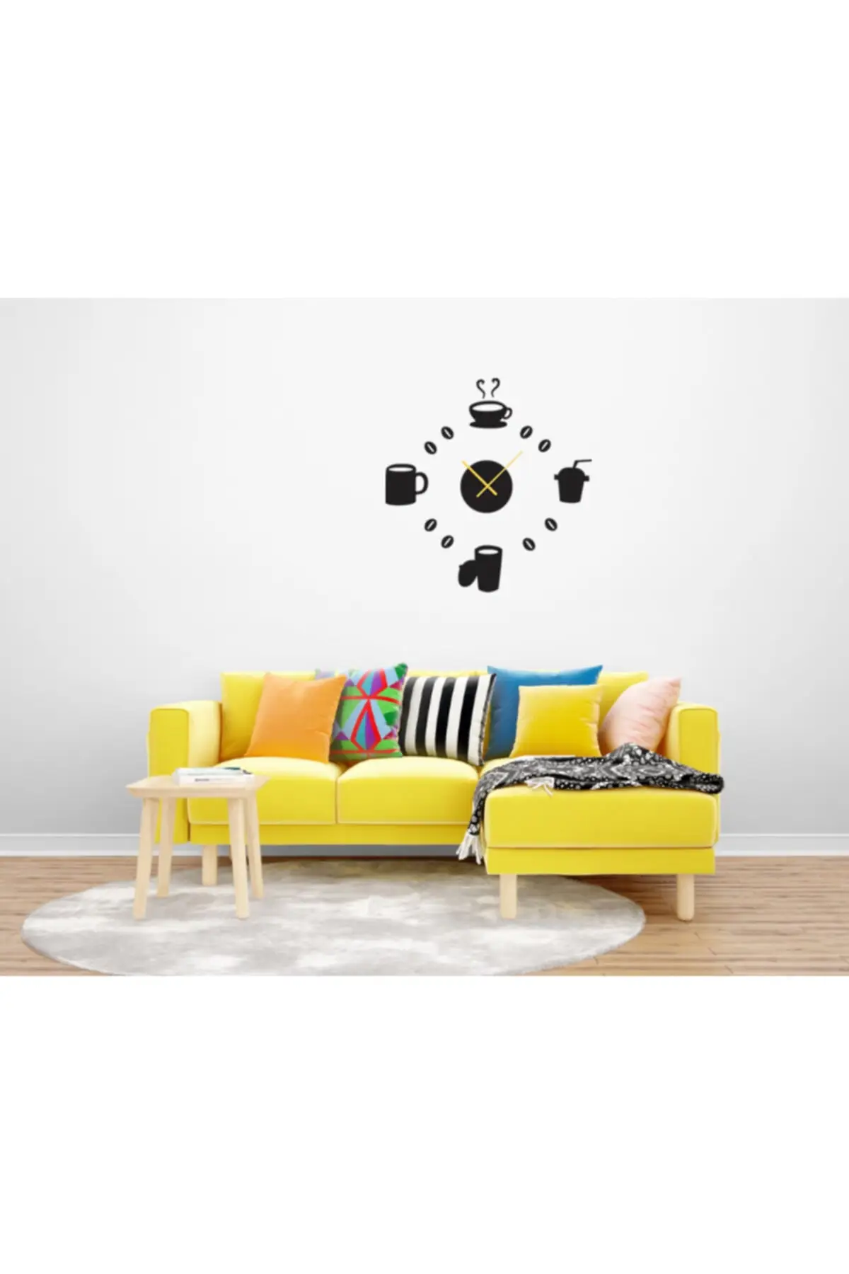 3d-часы для дома, декоративные настенные часы с рисунком кофе, томукаракулу, плок, черные деревянные Аутентичные, креативный домашний декор