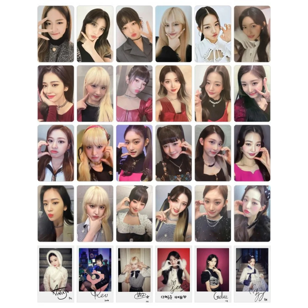 

Kpop IVE Postcards Lomo Card Yujin Gaeul Rei LIZ Leeseo Wonyoung High Quality HD Photocards For Fans Collection Gifts
