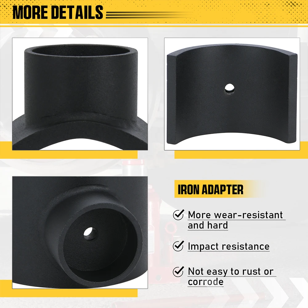 3-дюймовый/4-дюймовый домкрат для черных подъемных осей гидравлический адаптер из