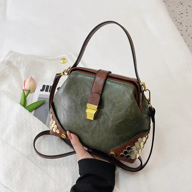 

Роскошные дизайнерские кожаные дамские сумочки, Модные Винтажные маленькие мессенджеры через плечо, докторские женские тоуты