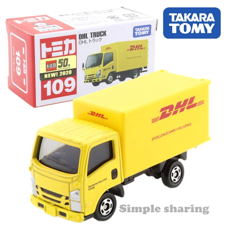 

Takara Tomy Tomica No.109 DHL Truck Car Hot Pop Kids Toys Motor Vehicle Diecast Metal Model
