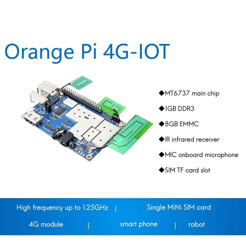 

Orange Pi Orangepi 4G-IOT макетная плата 4GMT6737 для Android Linux