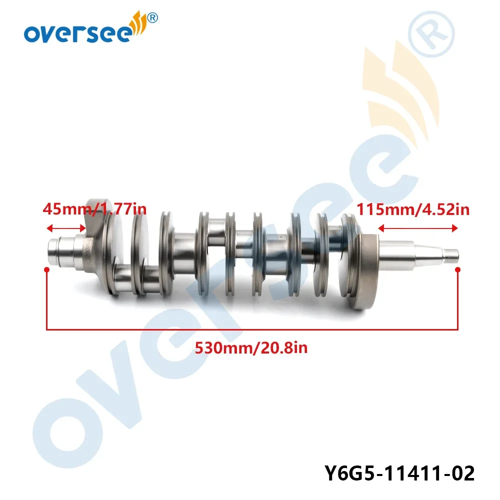 Фото Oversee 6G5-11411 Ремкомплект коленчатого вала для подвесного мотора YAMAHA 2T 90HP 150 HP 200HP V6 6G5-11411-01 с подшипниками и уплотнениями №3