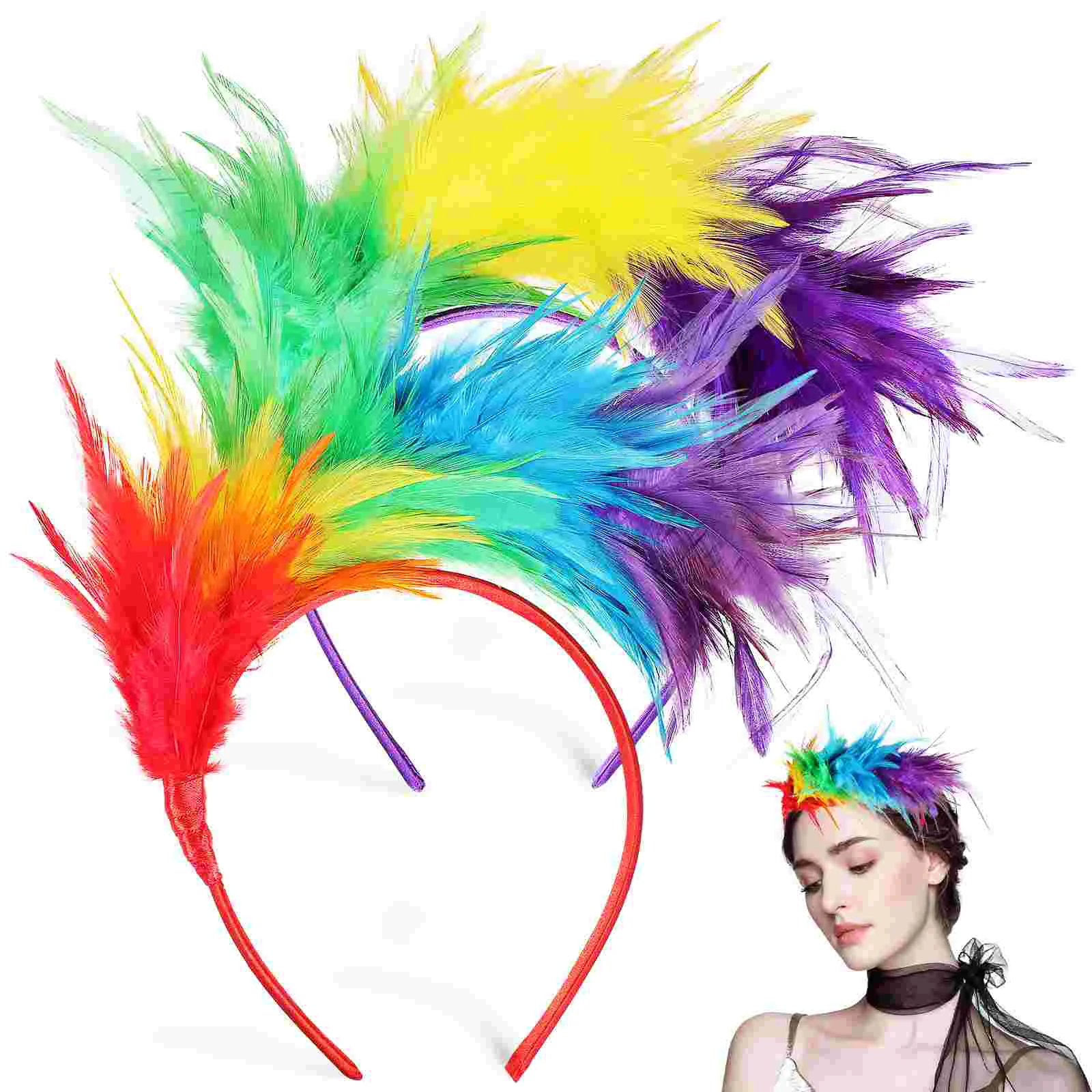 

Headband Party Headbands Plume Hair Hoops Fascinator Women's Fascinators