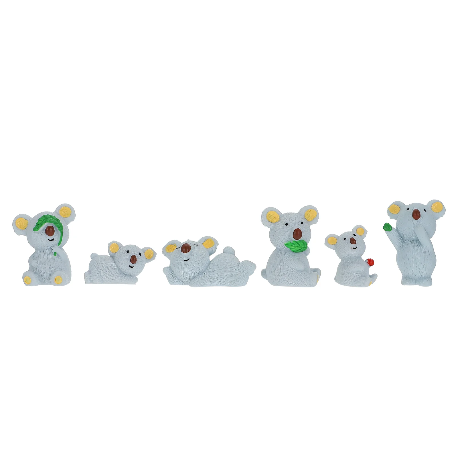 

6Pcs Resin Koala Decoration Miniature Statue Koala Resin Statue