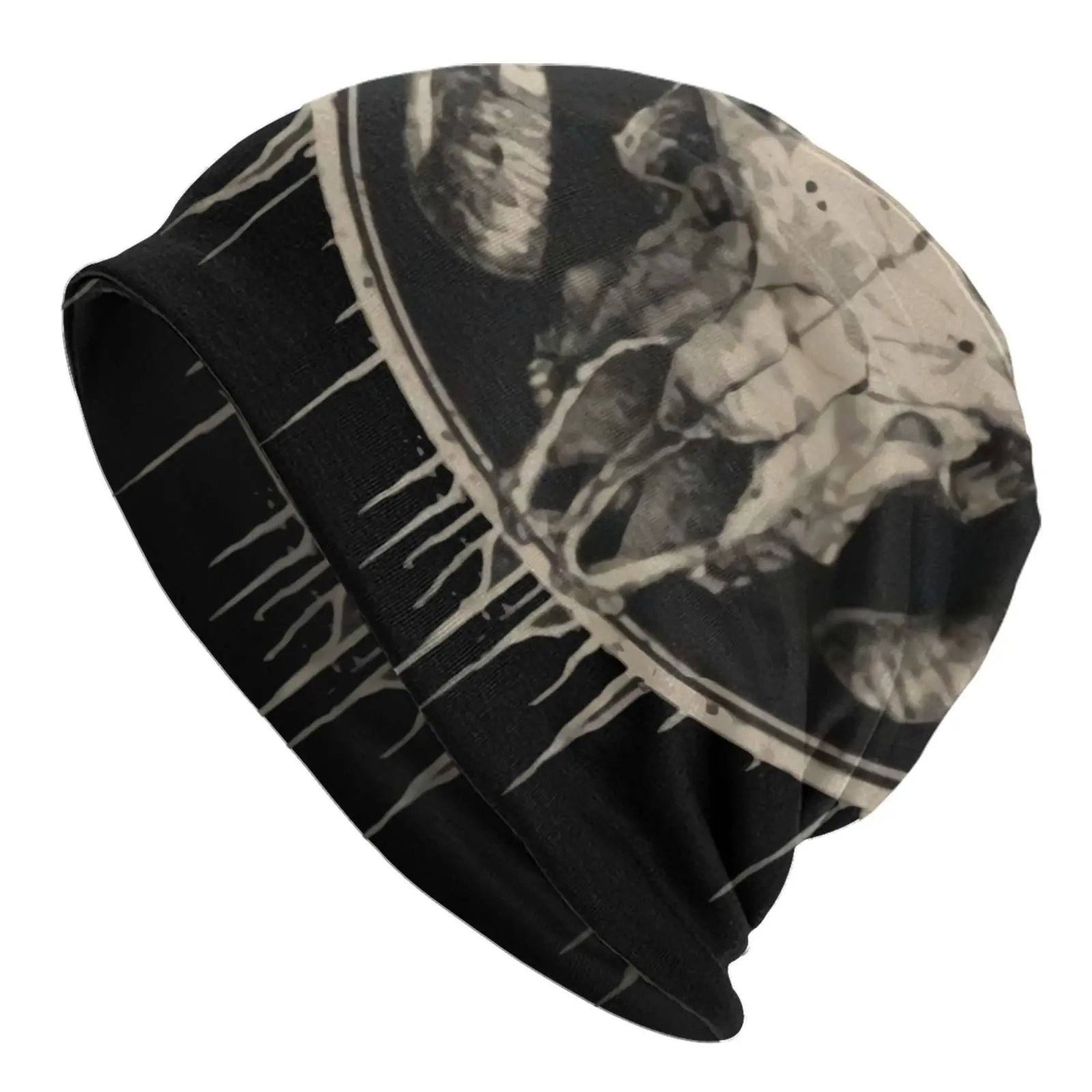 

Головной убор из рога козы, головной убор из натурального трикотажа с черепом, женская шапка, летняя шапка, Мужская зимняя шапка, Кепка-траке...