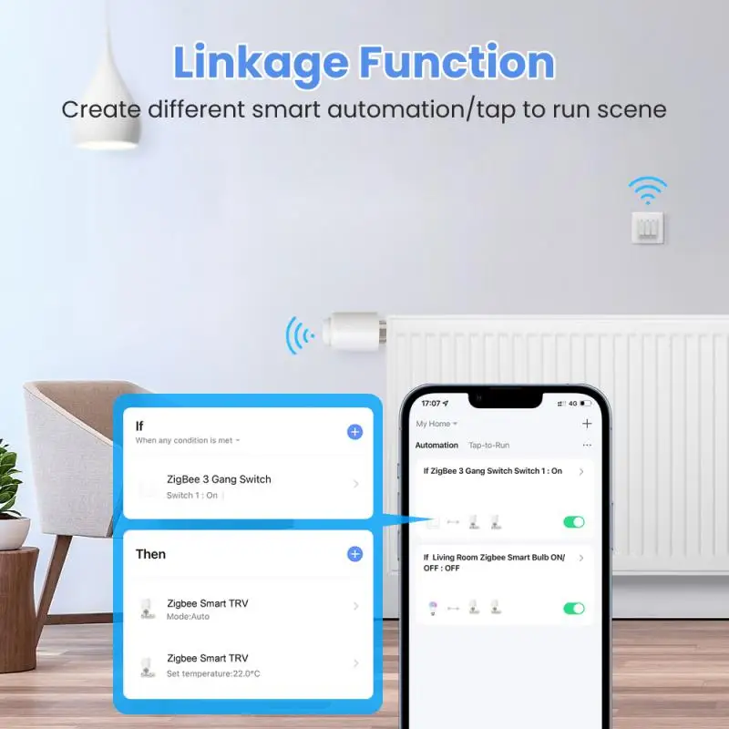 Радиатор Zigbee прочная температура прецизионный пульт дистанционного управления