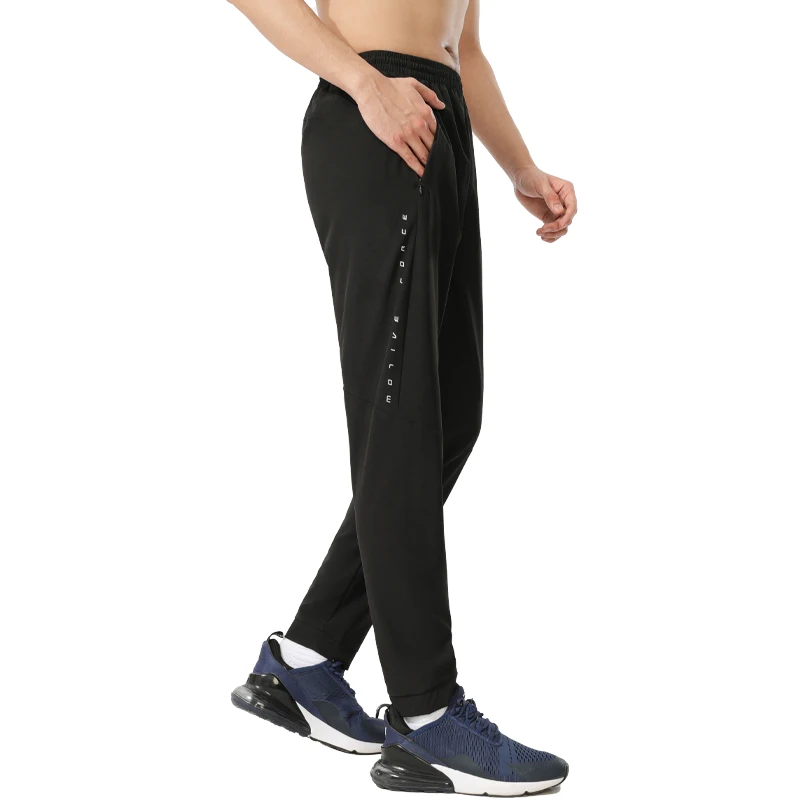 

Quick Drying Sweat Pants Solid Fashion Pocket Casual Work Trousers Letter Breathable Elastic Waist Joggers Fitness Long Pants