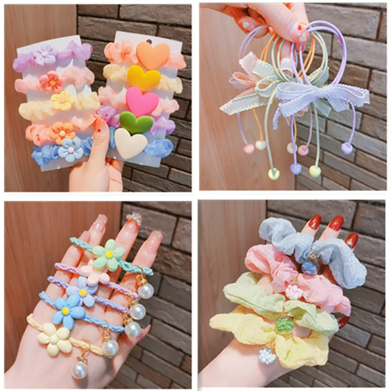 

Кулон Голова цветок шарик голова артефакт большой кишечник кольцо для волос девушка любовь аксессуары для волос детский хвост жемчужная ре...