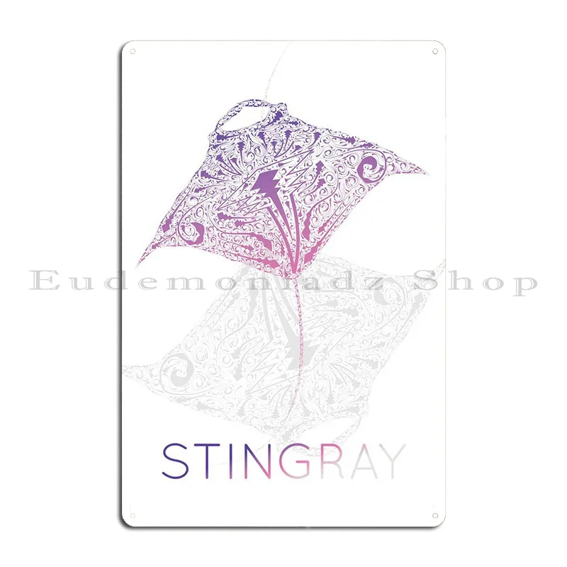 Stingray силуэт металлический знак Ретро-таблички гараж на заказ Классический