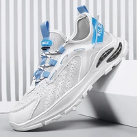 leisure sports shoes men comfortable breathable non slip lace up increase casual running shoes mens wholesale