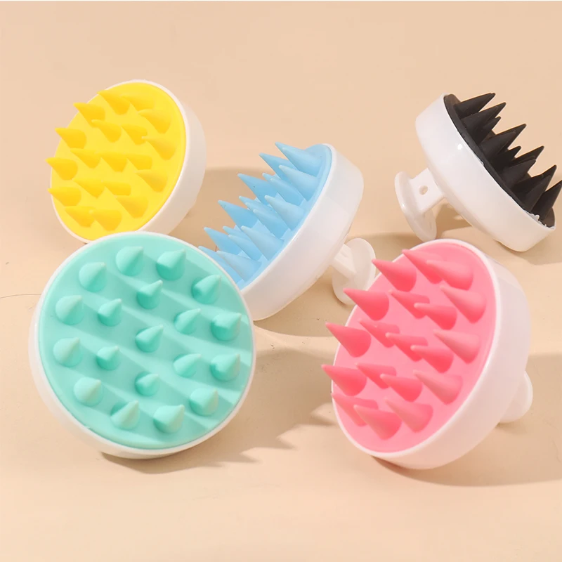 1 шт. силиконовая щетка для мытья и сушки головы