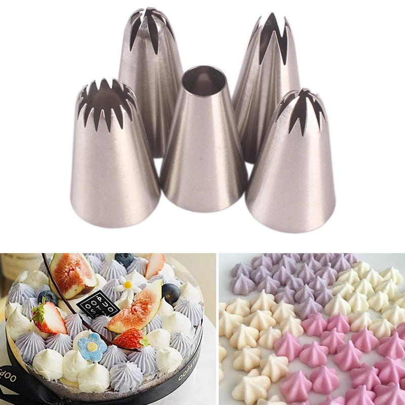 

New Russian Stainless Steel Tulip Icing Piping Nozzles Flower Mouth Cream Pastry Tips Nozzles Bag Cupcake Cake Decorating Tools