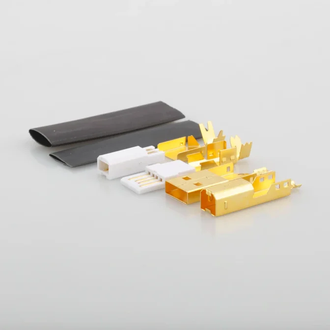 

Золотой разъём USB A-B Changelin