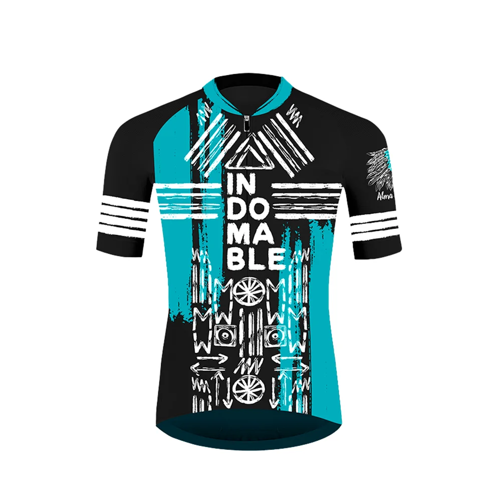 

MAILLOT “INDOMABLE” Cycling Jersey Summer Bike Shirt Quick Dry Maillot Ciclismo Men Short Sleeve Breathable Outdoor team Jersey
