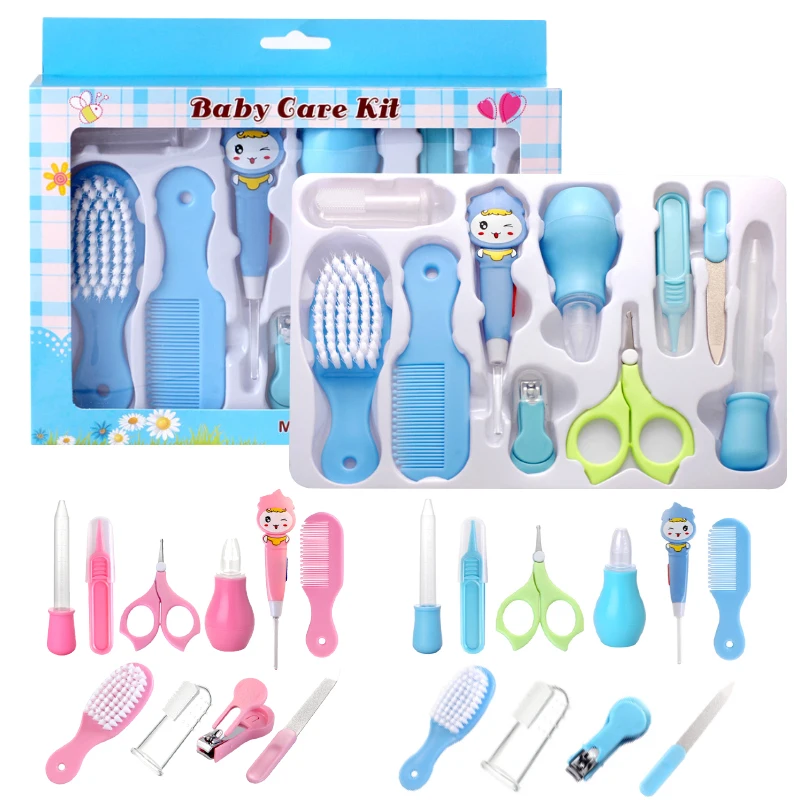 

10Pcs/Set Baby Nail Trimmer Healthcare Kit Portable Newborn Nail Clipper Safety Care Set Healthcare Accessories Drop ship