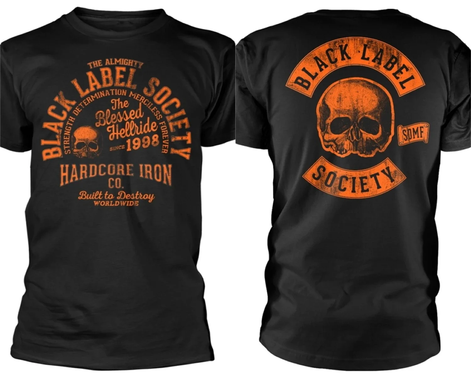 Фото Футболка Black Label Society хардкор Hellride, мужская и женская быстросохнущая брендовая футболка с короткими рукавами, мужской топ в стиле ретро в стиле хип-хоп №1