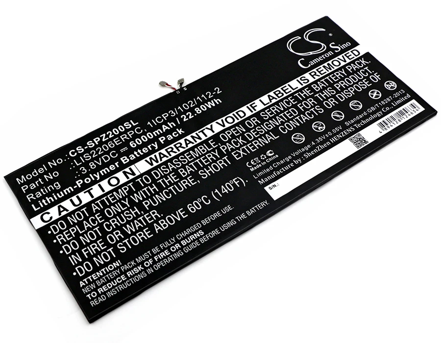 

Tablet Battery For Sony 1277-3631.1B 1ICP3/102/112-2 LIS2206ERPC Xperia Z2 TD-LTE SOT21 Castor SGP551 SGP521 SGP511 SGP541