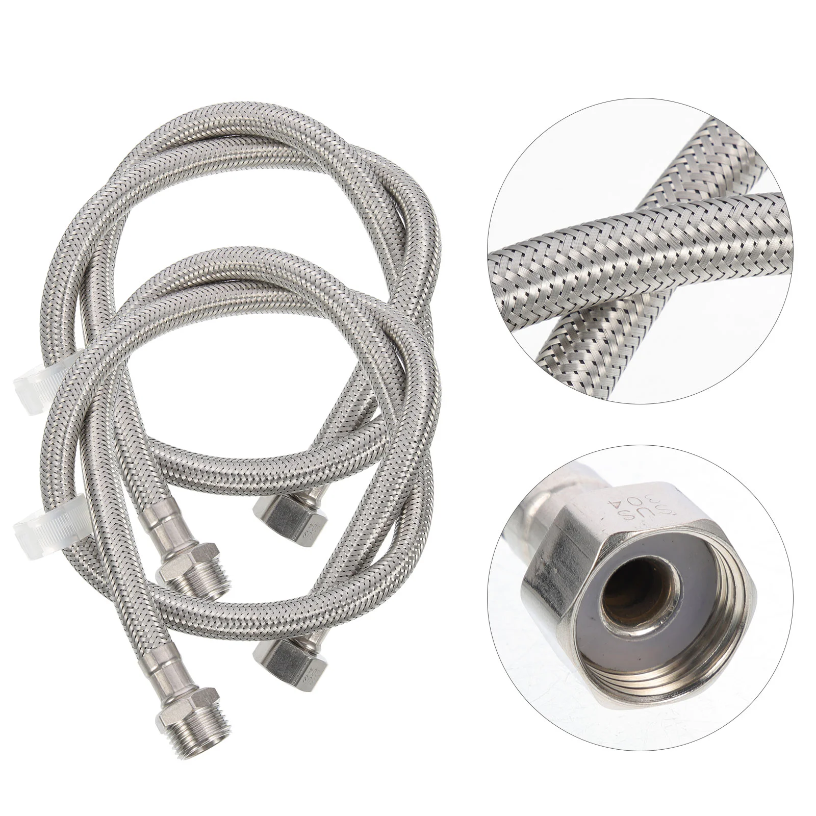 

Washing Machine Extension Tube Washer Hose Dishwasher Supply Line Stainless Steel Kit Water