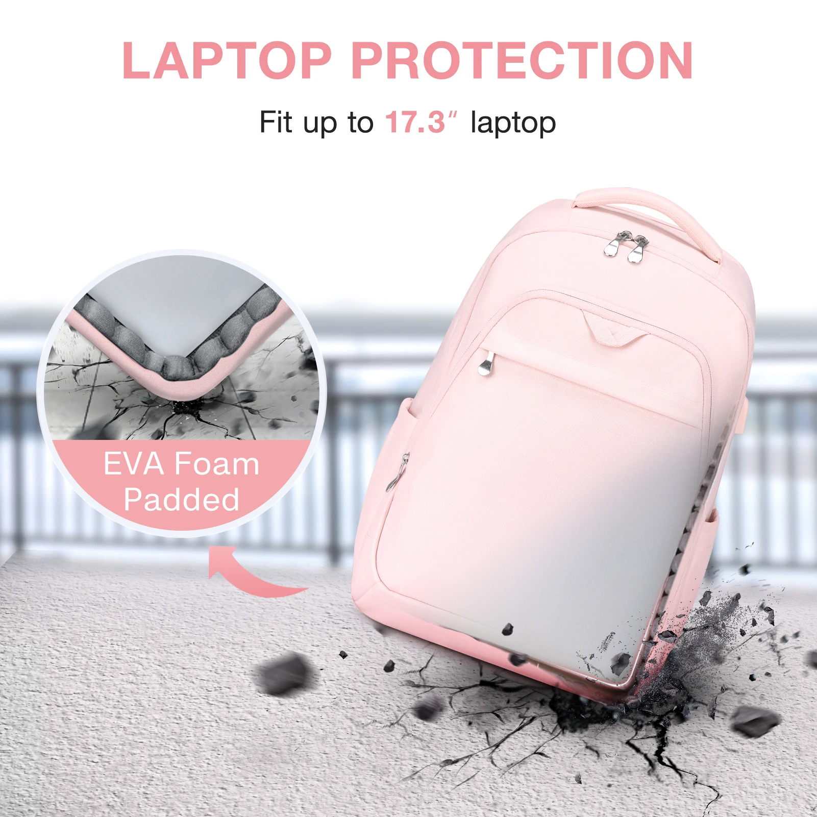 BAGSMART Женский рюкзак Противоугонный Большой Водонепроницаемый Школьный для