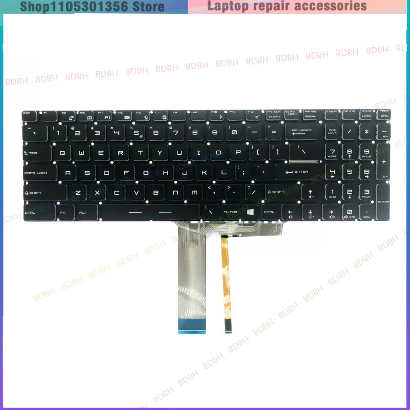 Фото Новая клавиатура для MSI GP63 GP73 GF62 GF62VR GF72VR с полноцветной подсветкой, американская раскладка №2